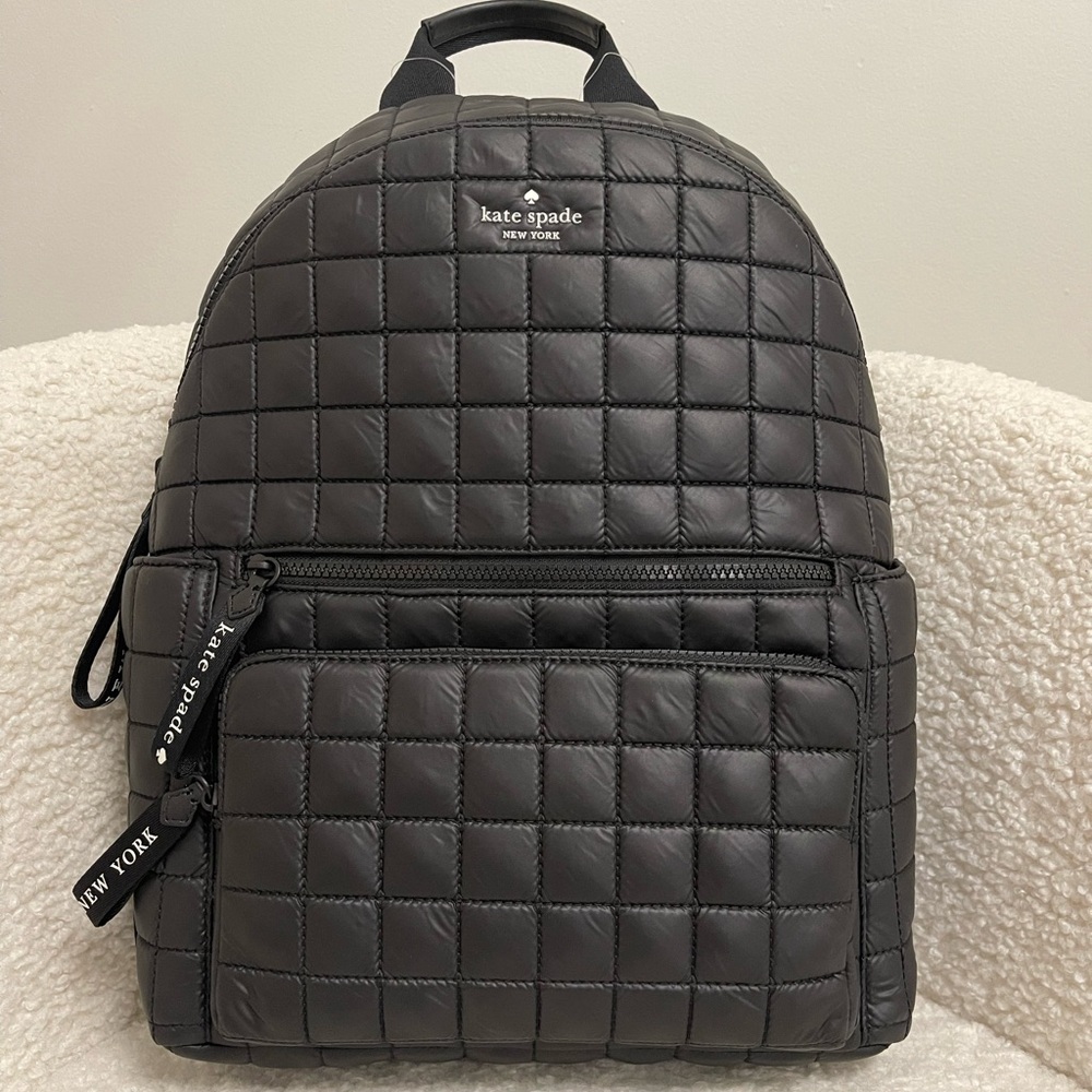 kate spade Quilted Black Backpack